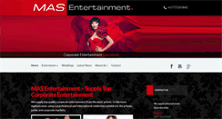 Desktop Screenshot of masentertainment.com.au